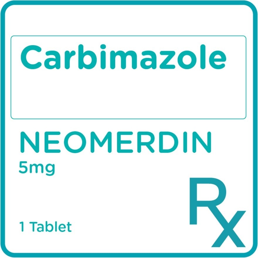 Carbimazole 5mg 1 Tablet [PRESCRIPTION REQUIRED]