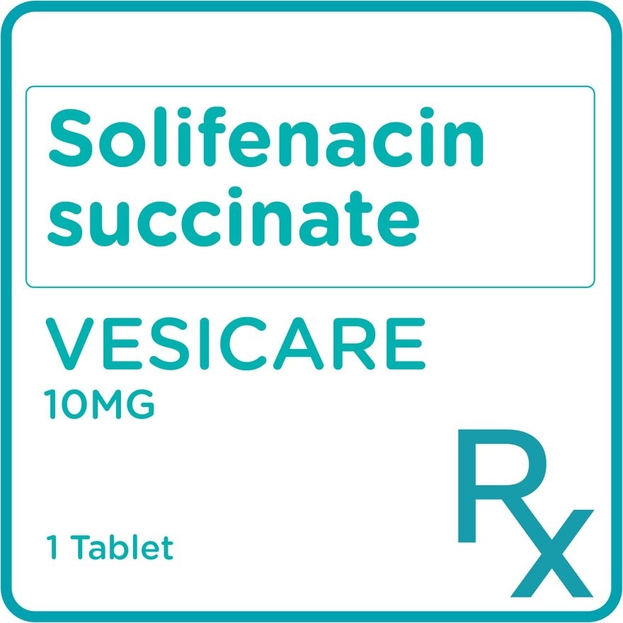 Vesicare Solifenacin 10mg 1 Tablet [Prescription Required]