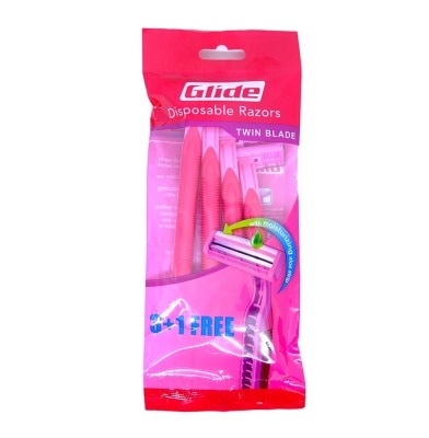 GLIDE, GLIDE Women's Disposable Razors Twin Blade 3pc+1pc FREEÂ ...