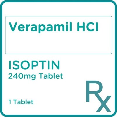 ISOPTIN, Verapamil HCl 240mg 1 Tablet [PRESCRIPTION REQUIRED] | Watsons ...
