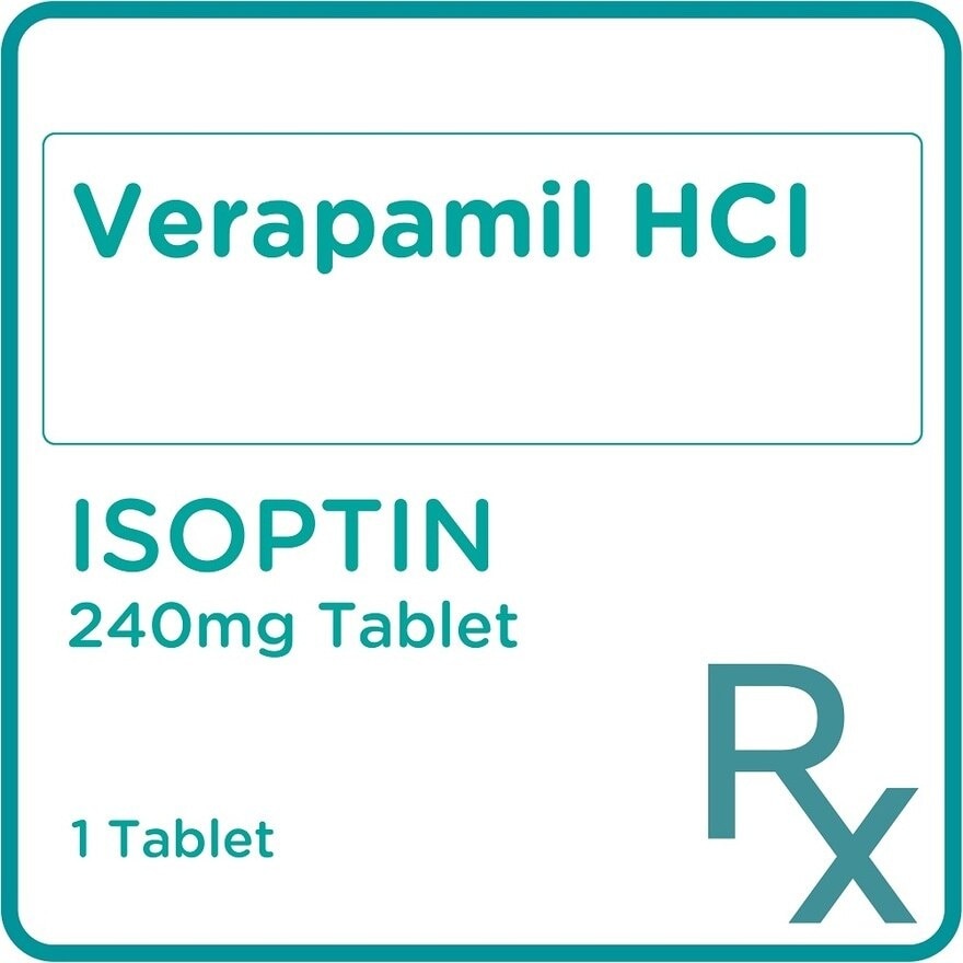 Verapamil HCl 240mg 1 Tablet [PRESCRIPTION REQUIRED]