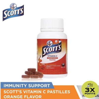 SCOTTS Pastilles Vitamin C Pastilles Orange 50s Bottle