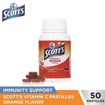SCOTTS, Pastilles Vitamin C Pastilles Orange 50s Bottle | Watsons ...