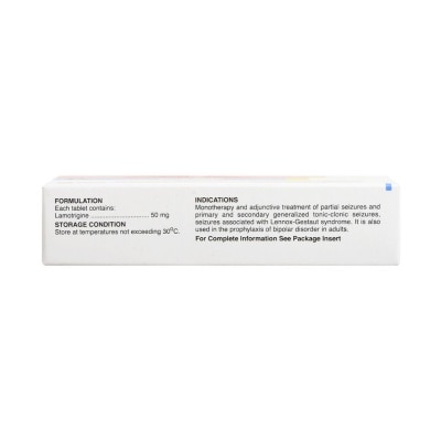 LAMITOR Lamotrigine 50mg 1 Tablet [PRESCRIPTION REQUIRED]