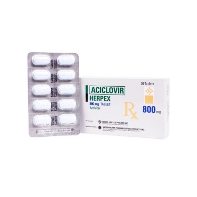 HERPEX HERPEX Tablet 800mg Sold Per Piece [PRESCRIPTION REQUIRED]