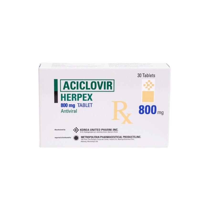 HERPEX Tablet 800mg Sold Per Piece [PRESCRIPTION REQUIRED]