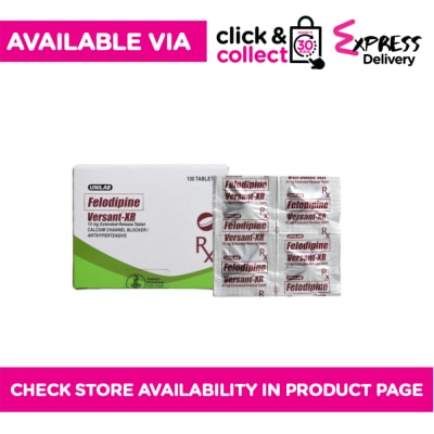 VERSANT Felodipine 10mg 1 Extended-release Tablet [PRESCRIPTION REQUIRED]