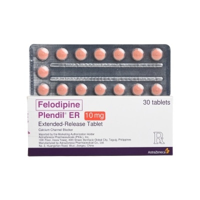 PLENDIL Plendil Er Tab 10Mg Sold Per Piece[Prescription Required]