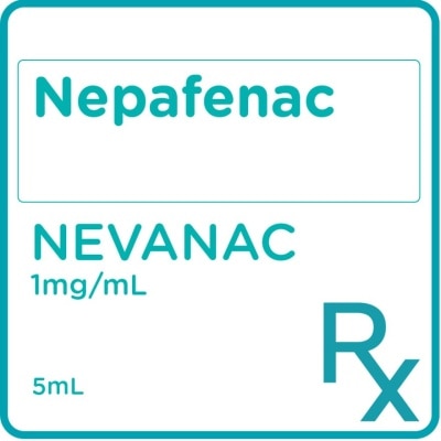 NEVANAC Nepafenac Ophthalmic Suspension 1mg/mL 5ml [PRESCRIPTION REQUIRED]