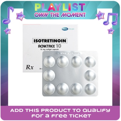 ACNETREX - ACNETREX Isotretinoin 10mg 30 Softgel Capsule [PRESCRIPTION REQUIRED]