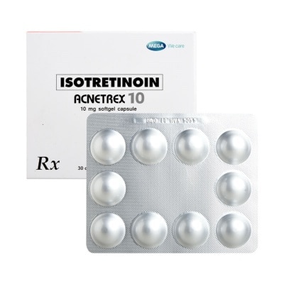 ACNETREX ACNETREX Isotretinoin 10mg 30 Softgel Capsule [PRESCRIPTION REQUIRED]