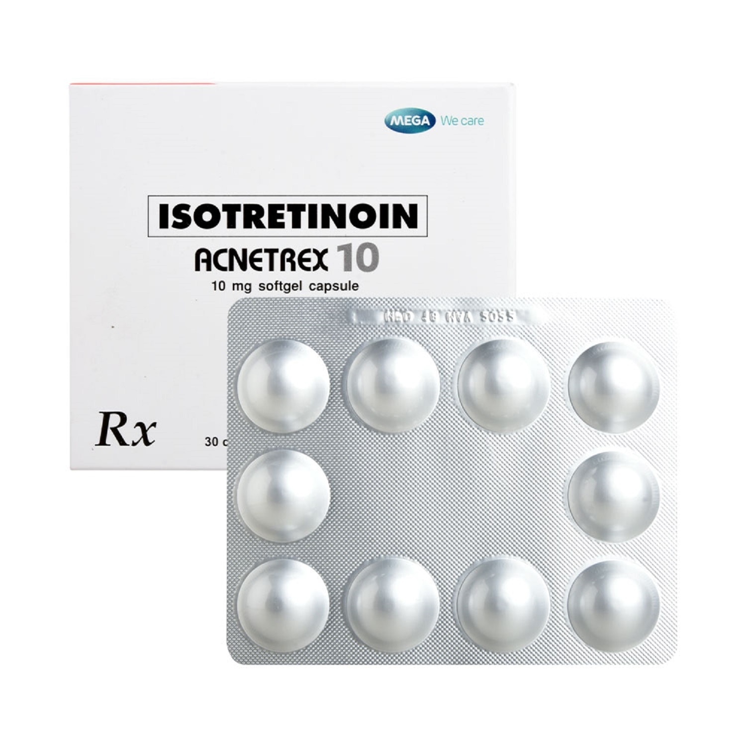 ACNETREX Isotretinoin 10mg 30 Softgel Capsule [PRESCRIPTION REQUIRED]