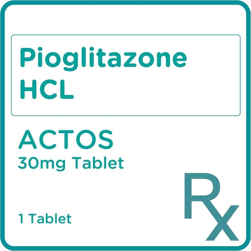 Pioglitazone HCL 30mg 1 Tablet [Prescription Required]