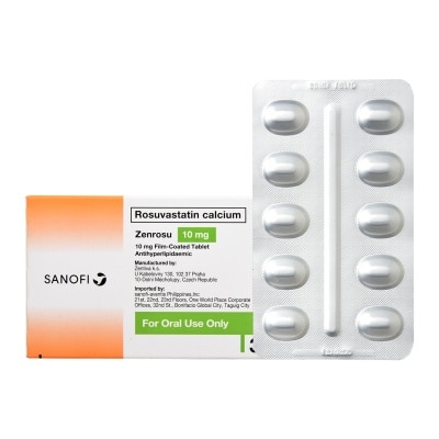 ZENROSU Rosuvastatin Calcium 10mg 1 Film-coated Tablet [PRESCRIPTION REQUIRED]