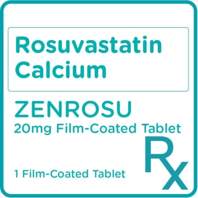 ZENROSU Rosuvastatin calsium 20mg 1 Film-coated Tablet [PRESCRIPTION REQUIRED]