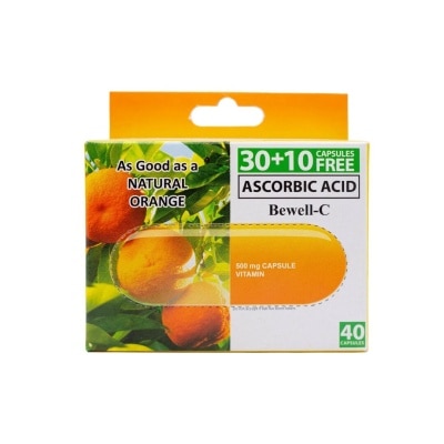 BEWELL C Non Acidic Vitamin C 500g 30 + 10 Capsules