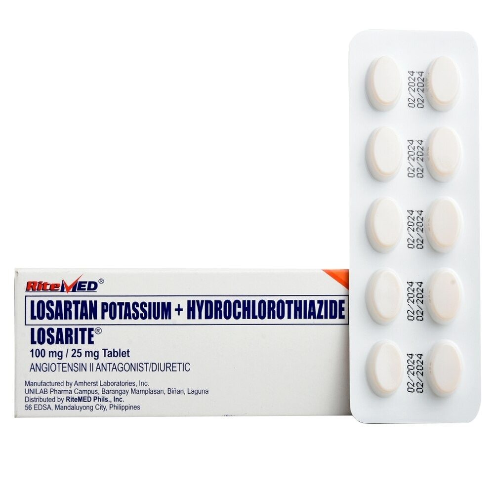 Losartan Potassium + Hydrochlorothiazide 100/25mg 1 Tablet [PRESCRIPTION REQUIRED]