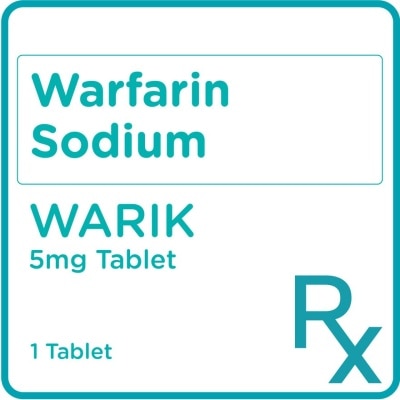 WARIK Warfarin Sodium 5mg 1 Tablet [PRESCRIPTION REQUIRED]