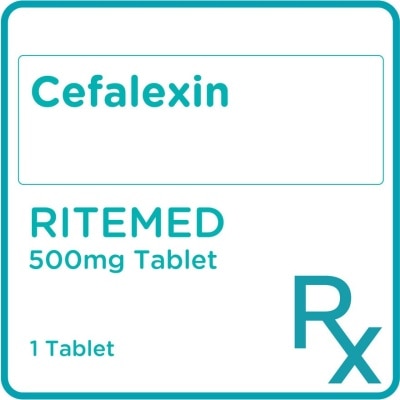 RITEMED Cefalexin 500mg 1 Tablet [Prescription Required]