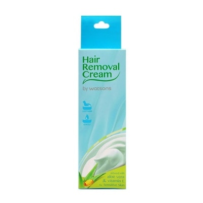 WATSONS Hair Removal Cream with Aloe Vera and Vitamin E for Sensitive Skin 50g