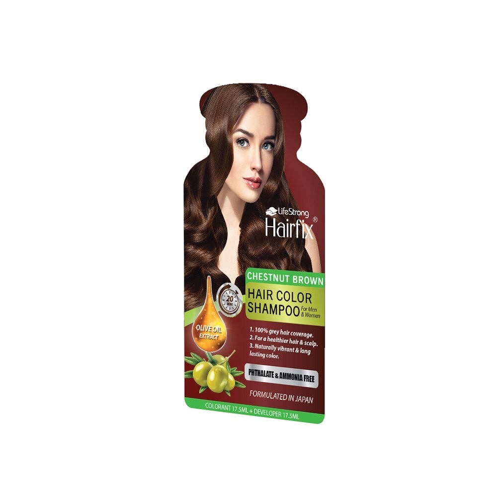 Chestnut Brown Hair Color Shampoo 35ml