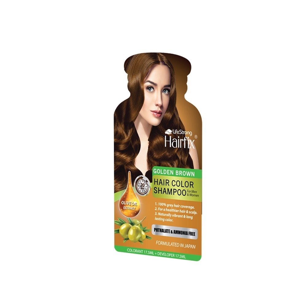 Golden Brown Hair Color Shampoo 35ml