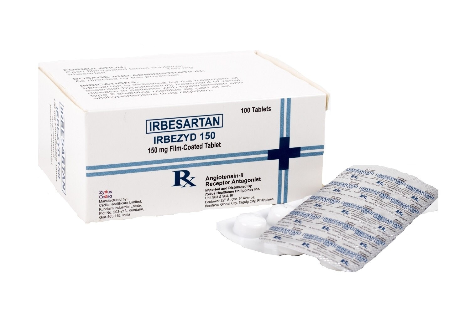 Irbesartan 150 mg Film Coated Tablet [Prescription Required]