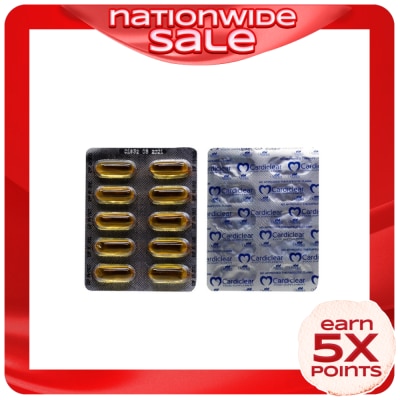 CARDICLEAR CARDICLEAR Omega-3 Fish Oil 1000 mg Sold Per Piece