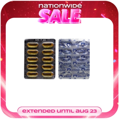 CARDICLEAR - CARDICLEAR Omega-3 Fish Oil 1000 mg Sold Per Piece image