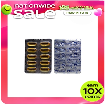 CARDICLEAR - CARDICLEAR Omega-3 Fish Oil 1000 mg Sold Per Piece