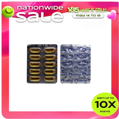CARDICLEAR - CARDICLEAR Omega-3 Fish Oil 1000 mg Sold Per Piece