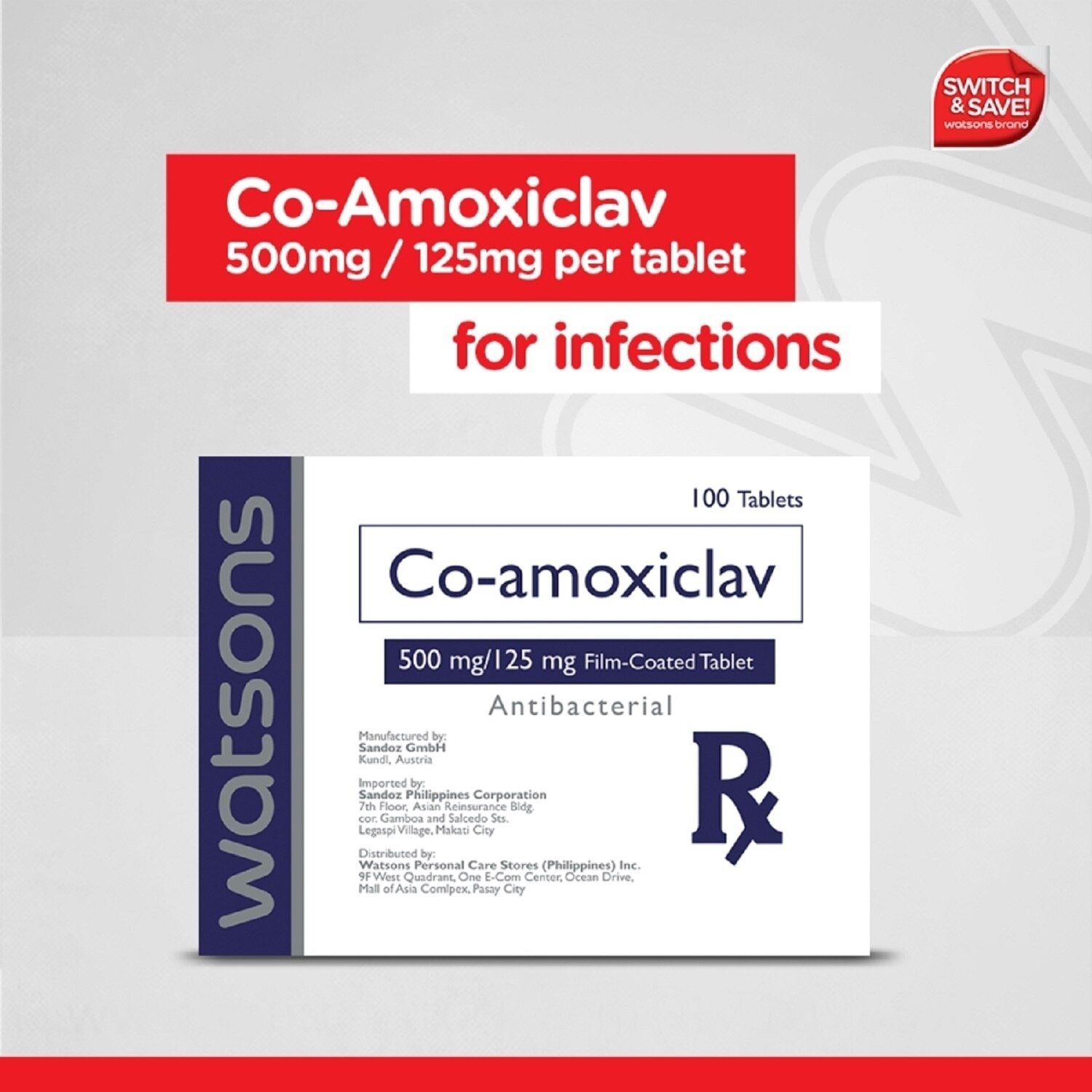 Co-amoxiclav 625mg 1 Tablet [PRESCRIPTION REQUIRED]