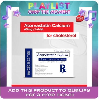 WATSONS GENERICS - Watsons Atorvastatin 40mg 1tablet[PRESCRIPTION REQUIRED]