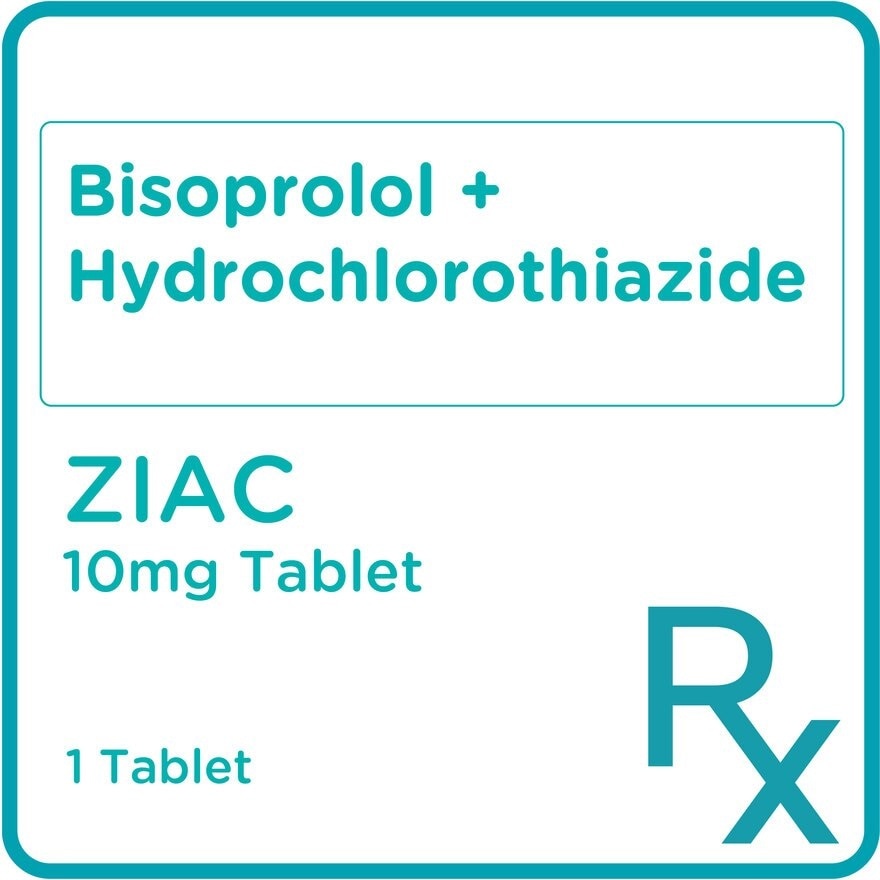 Bisoprolol + Hydrochlorothiazide 10mg 1 Tablet [Prescription Required]