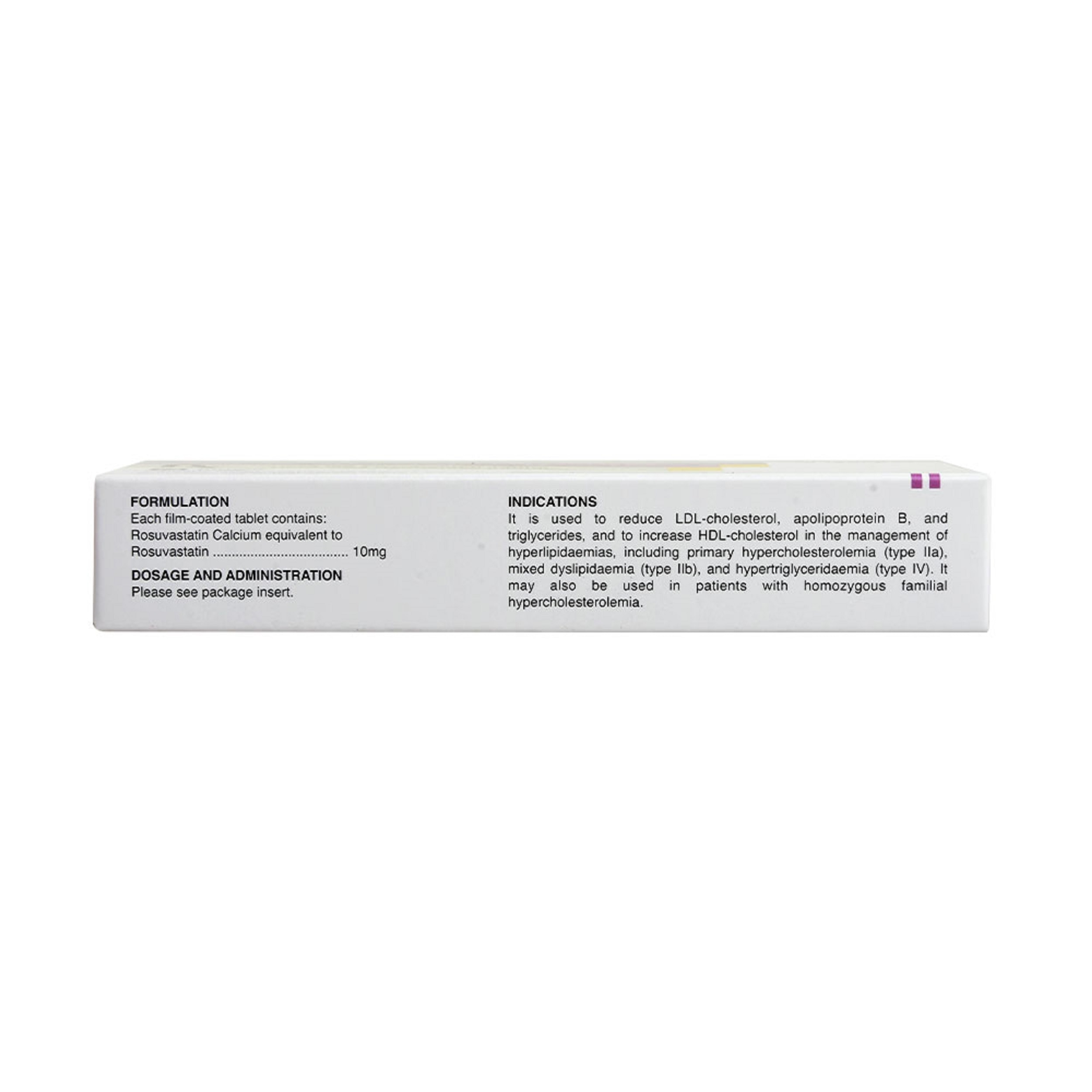 Rosuvastatin Ca 10mg 1 Tablet [PRESCRIPTION REQUIRED]