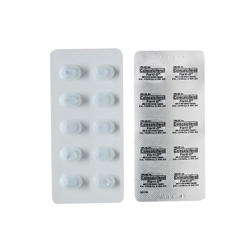 Colecalciferol 800IU 1 Softgel Capsule (sold per piece)