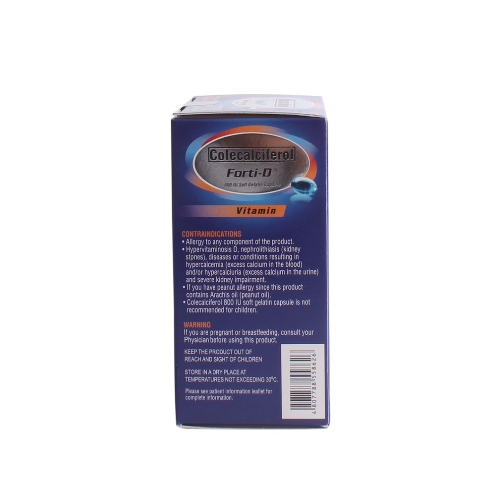 Colecalciferol 800IU 1 Softgel Capsule (sold per piece)