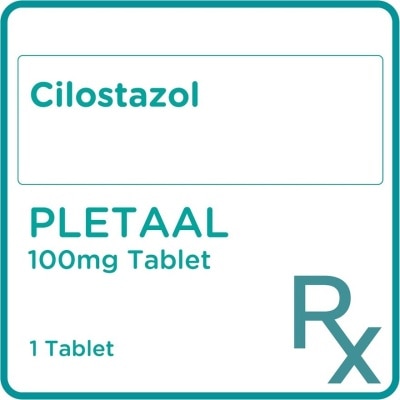 PLETAAL Cilostazol 100 mg 1 Tablet [PRESCRIPTION REQUIRED]