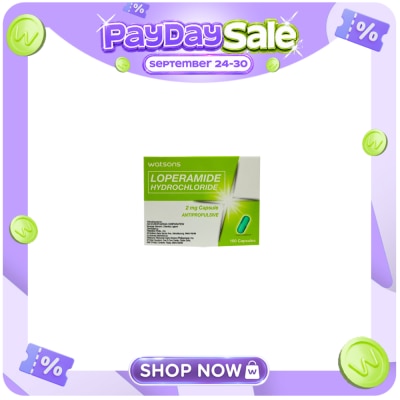 WATSONS GENERICS WATSONS GENERICS Loperamide 2mg Capsule Sold Per Piece (Expiry: June 2027) image