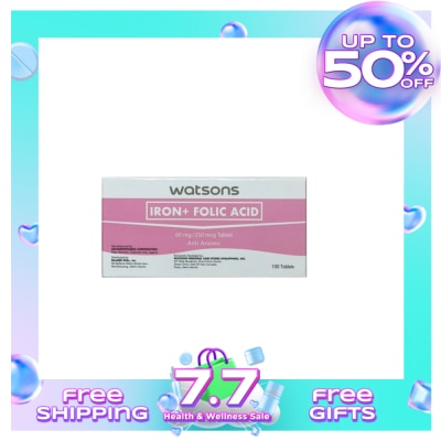 WATSONS GENERICS WATSONS GENERICS Iron + Folic Acid 1 Tablet
