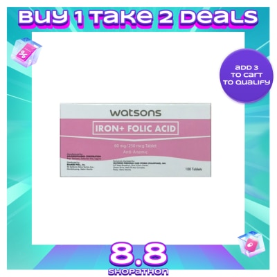 WATSONS GENERICS WATSONS GENERICS Iron + Folic Acid 1 Tablet