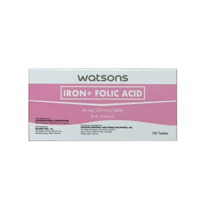 WATSONS GENERICS WATSONS GENERICS Iron + Folic Acid 1 Tablet