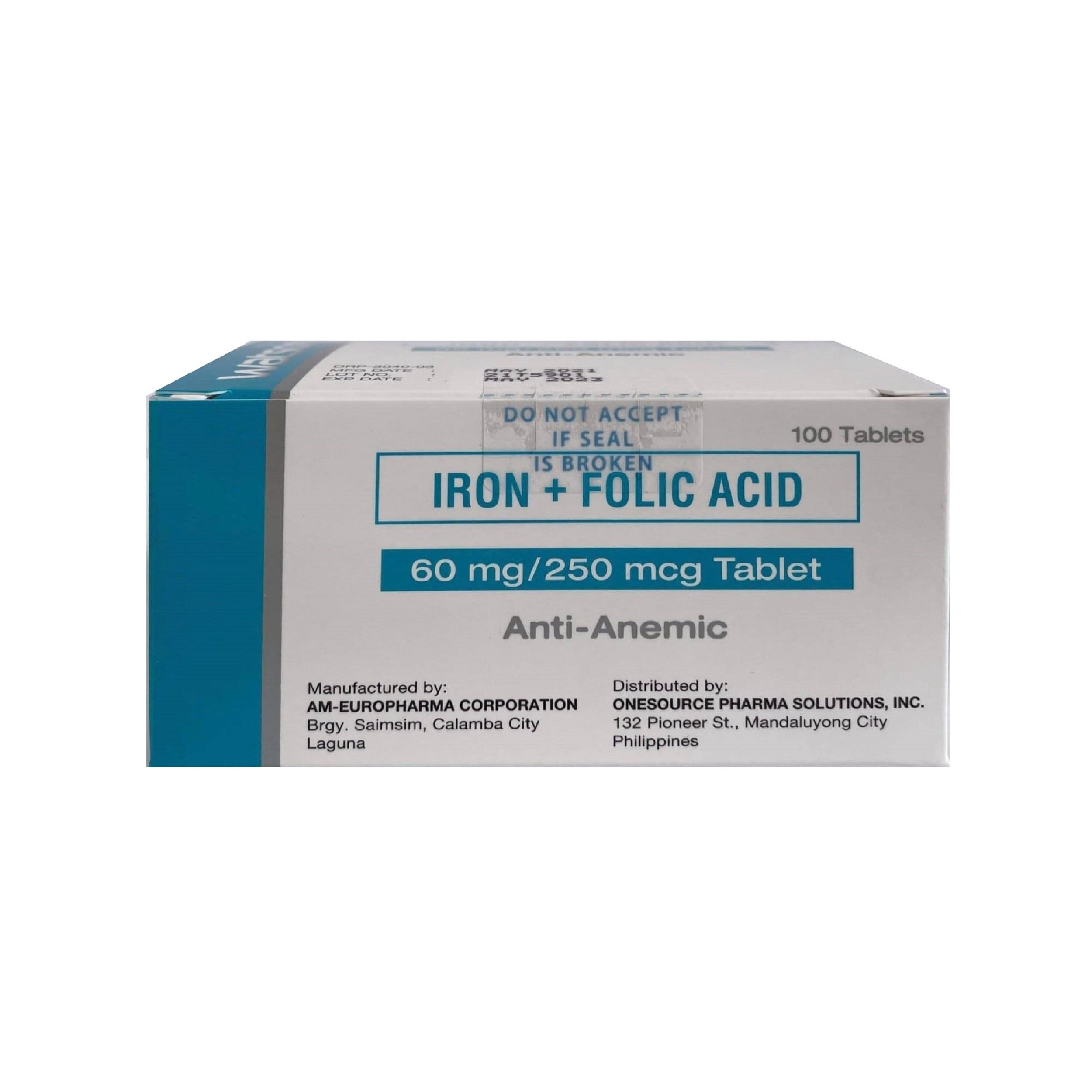 WATSONS GENERICS Iron + Folic Acid 1 Tablet