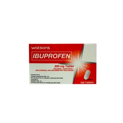 WATSONS GENERICS WATSONS GENERICS Ibuprofen Tablet Watsons 200mg Sold Per Piece