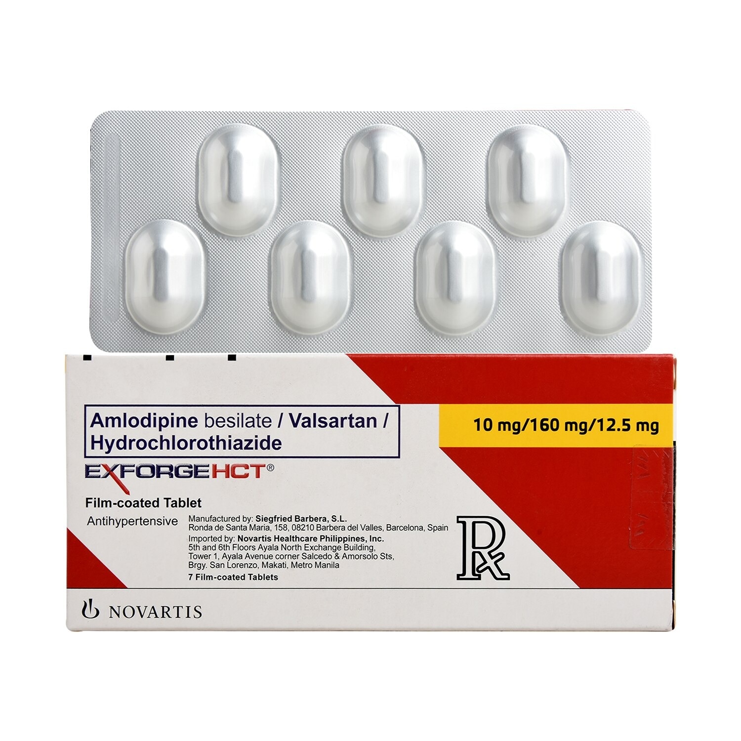 Amlodipine Besilate + Valsartan + Hydrochlorothiazide 10mg /160mg/12.5mg 1 Tablet [PRESCRIPTION REQUIRED]