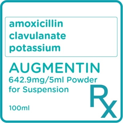 AUGMENTIN Amoxicillin Clavulanate Potassium Suspension 100ml [PRESCRIPTION REQUIRED]