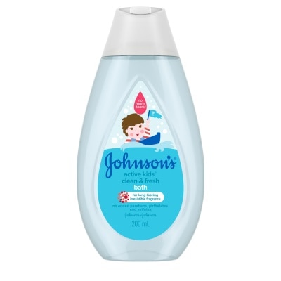 JOHNSONS BABY Johnson's Active Kids Clean & Fresh Bath 200ml-Baby Essentials, Baby Care, Kids Wash, Kids Body Wash