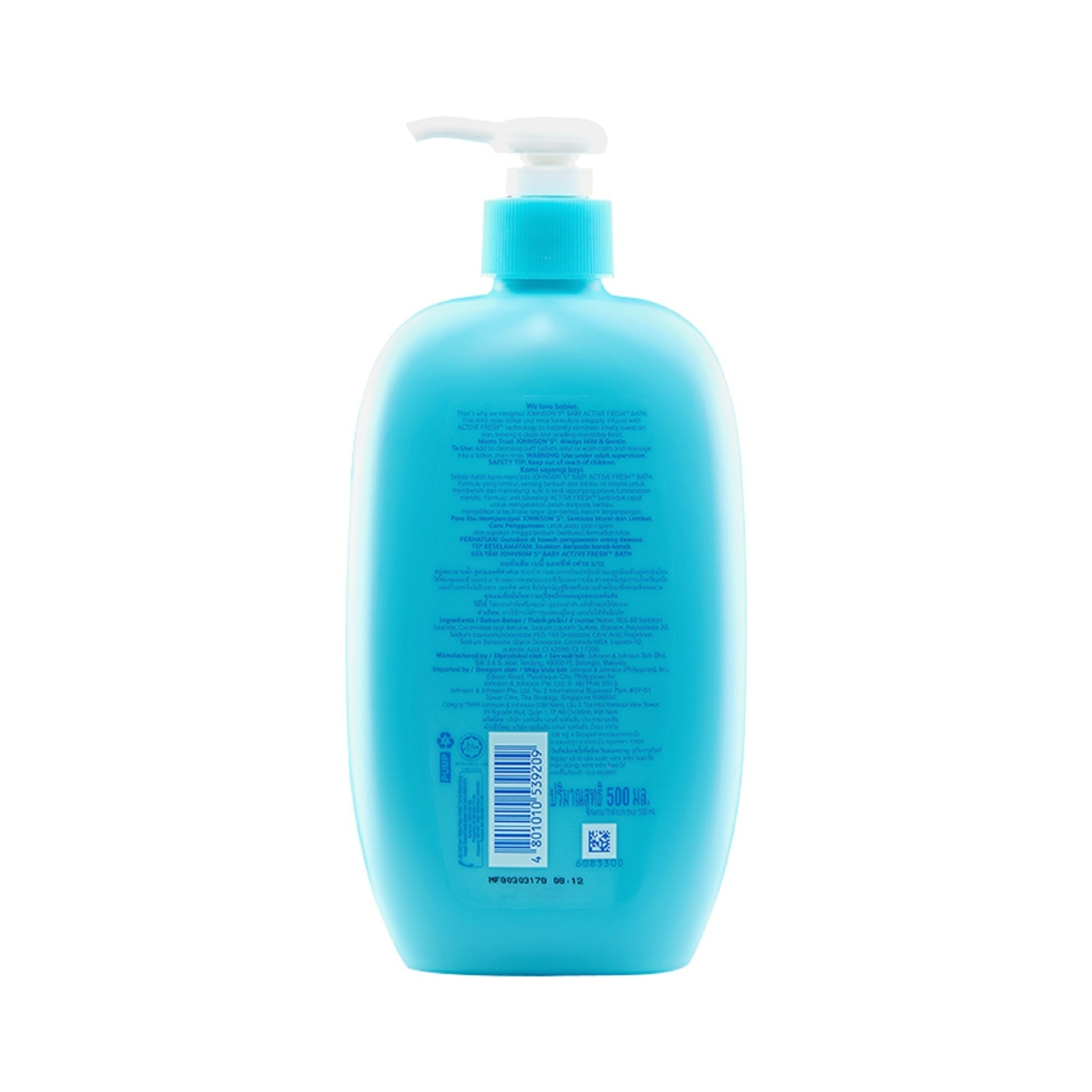 Johnson's Active Kids Clean & Fresh Bath 500ml - Baby Essentials, Baby Care, Kids Body Wash