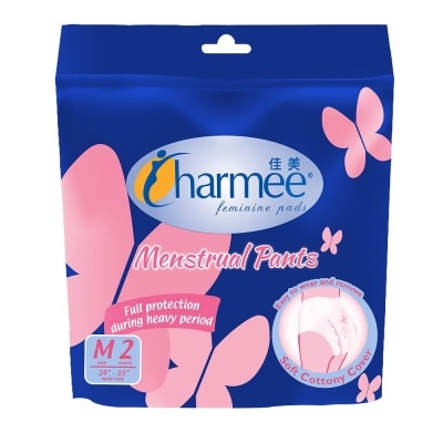 CHARMEE Feminine Pads Menstrual Pants M 2 Pants