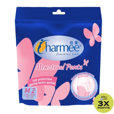CHARMEE Feminine Pads Menstrual Pants M 2 Pants